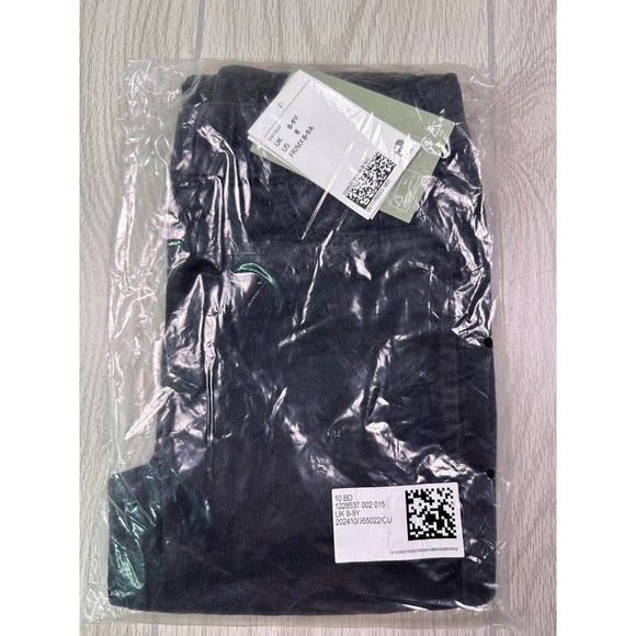 HM Kids black Corduroy Pull On Leggings Adjustable Waist Size 8 8-9Y - Picture 7 of 7